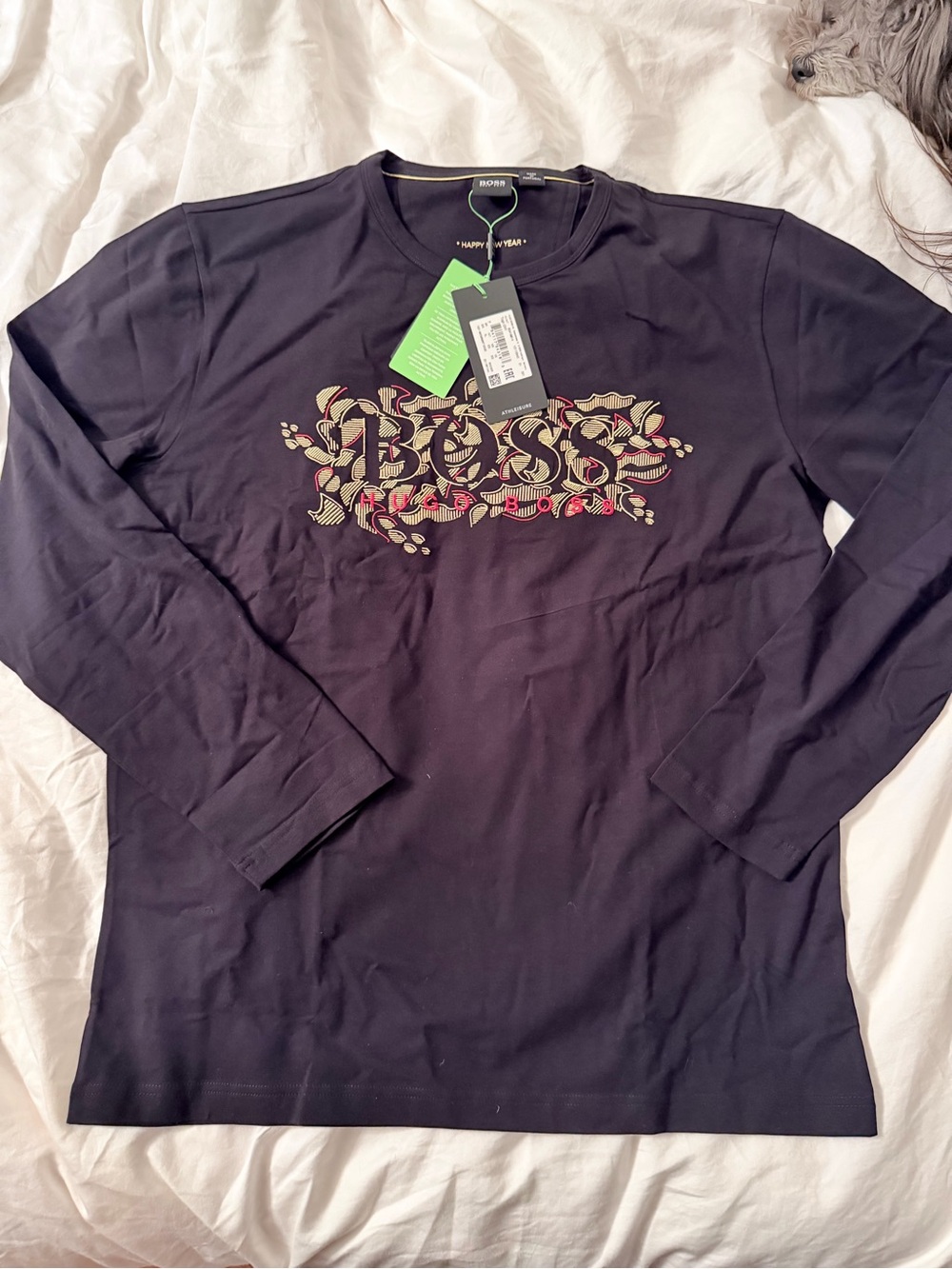 Boss Long Sleeve Tee with Logo